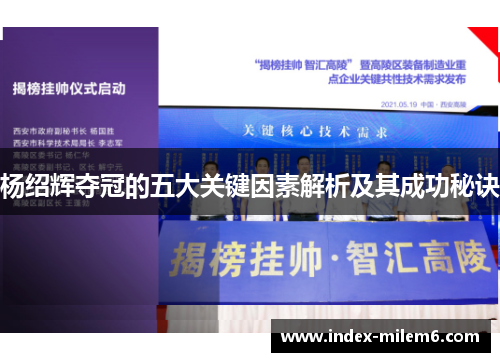 杨绍辉夺冠的五大关键因素解析及其成功秘诀