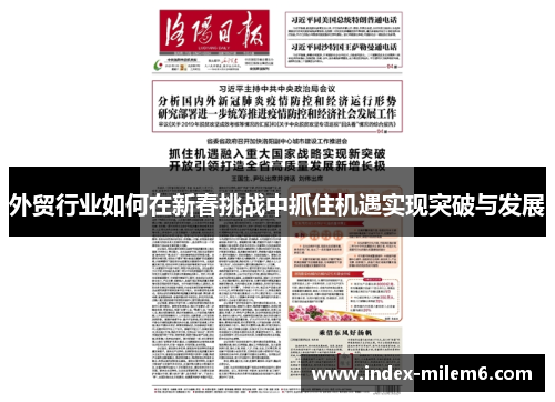 外贸行业如何在新春挑战中抓住机遇实现突破与发展